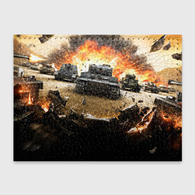 Обложка для студенческого билета с принтом ТАНКИ в Тюмени, натуральная кожа | Размер: 11*8 см; Печать на всей внешней стороне | Тематика изображения на принте: battle | fire | flame | tanks | баталия | битва | огонь | т 34 | танки
