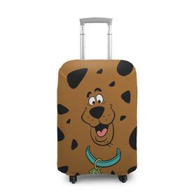 Чехол для чемодана 3D с принтом Scooby-Doo в Тюмени, 86% полиэфир, 14% спандекс | двустороннее нанесение принта, прорези для ручек и колес | scooby doo | vdosadir | скуберт фон дуенхеймер | скуби ду | уильям ханна