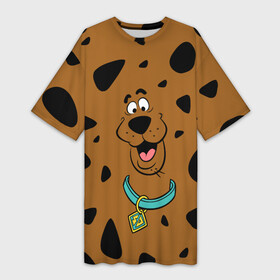 Платье-футболка 3D с принтом Scooby Doo в Тюмени,  |  | scooby doo | vdosadir | скуберт фон дуенхеймер | скуби ду | уильям ханна