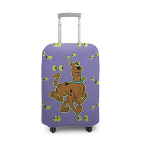 Чехол для чемодана 3D с принтом Scooby-Doo в Тюмени, 86% полиэфир, 14% спандекс | двустороннее нанесение принта, прорези для ручек и колес | scooby doo | vdosadir | скуберт фон дуенхеймер | скуби ду | собака | уильям ханна