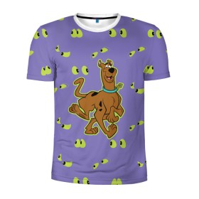 Мужская футболка 3D спортивная с принтом Scooby-Doo в Тюмени, 100% полиэстер с улучшенными характеристиками | приталенный силуэт, круглая горловина, широкие плечи, сужается к линии бедра | scooby doo | vdosadir | скуберт фон дуенхеймер | скуби ду | собака | уильям ханна
