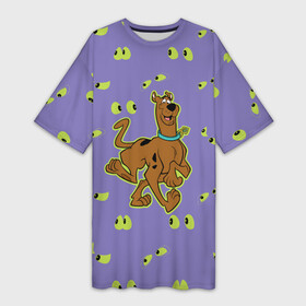 Платье-футболка 3D с принтом Scooby Doo в Тюмени,  |  | scooby doo | vdosadir | скуберт фон дуенхеймер | скуби ду | собака | уильям ханна