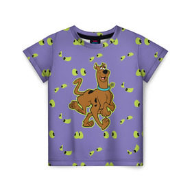 Детская футболка 3D с принтом Scooby-Doo в Тюмени, 100% гипоаллергенный полиэфир | прямой крой, круглый вырез горловины, длина до линии бедер, чуть спущенное плечо, ткань немного тянется | scooby doo | vdosadir | скуберт фон дуенхеймер | скуби ду | собака | уильям ханна