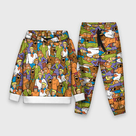 Детский костюм 3D (с толстовкой) с принтом Scooby Doo Team в Тюмени,  |  | Тематика изображения на принте: fred jones | scooby doo | vdosadir | velma dinkle | велма динкли | дафна блейк | скуберт фон дуенхеймер | скуби ду | уильям ханна | фред джонс | шегги
