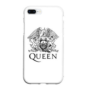 Чехол для iPhone 7Plus/8 Plus матовый с принтом QUEEN в Тюмени, Силикон | Область печати: задняя сторона чехла, без боковых панелей | queen | rock | we will rock you | брайан мэи | группа queen | группа квин | джон дикон | квин | королева | король | роджер тейлор | рок | фредди меркьюри