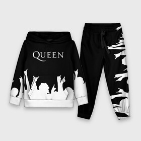 Детский костюм 3D (с толстовкой) с принтом QUEEN в Тюмени,  |  | queen | rock | we will rock you | брайан мэи | группа queen | группа квин | джон дикон | квин | королева | король | роджер тейлор | рок | фредди меркьюри