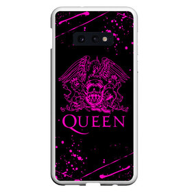 Чехол для Samsung S10E с принтом QUEEN в Тюмени, Силикон | Область печати: задняя сторона чехла, без боковых панелей | queen | rock | we will rock you | брайан мэи | группа queen | группа квин | джон дикон | квин | королева | король | роджер тейлор | рок | фредди меркьюри