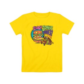 Детская футболка хлопок с принтом Zombie Burger ! в Тюмени, 100% хлопок | круглый вырез горловины, полуприлегающий силуэт, длина до линии бедер | scooby doo | shaggy | vdosadir | скуберт фон дуенхеймер | скуби ду | уильям ханна | шегги