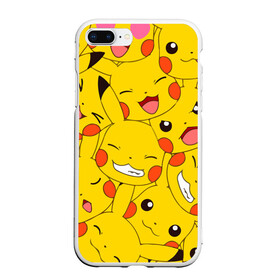 Чехол для iPhone 7Plus/8 Plus матовый с принтом Pikachu в Тюмени, Силикон | Область печати: задняя сторона чехла, без боковых панелей | game | pikachu | аниме | игры | манги | покемон