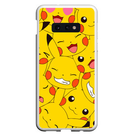 Чехол для Samsung S10E с принтом Pikachu в Тюмени, Силикон | Область печати: задняя сторона чехла, без боковых панелей | Тематика изображения на принте: game | pikachu | аниме | игры | манги | покемон