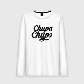 Мужской лонгслив хлопок с принтом Chupa-Chups Logo в Тюмени, 100% хлопок |  | chupa chups | confectus | confetto | бренд | конфета | сладкое | сладость | сосалка | соска | чупа | чупа чупс | чупс