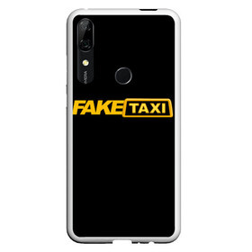 Чехол для Honor P Smart Z с принтом Fake Taxi в Тюмени, Силикон | Область печати: задняя сторона чехла, без боковых панелей | Тематика изображения на принте: fake taxi | faketaxi | taxi | такси | таксист | фейк такси | фейковое такси | фейктакси