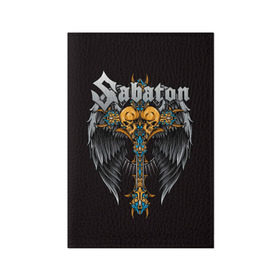 Обложка для паспорта матовая кожа с принтом SABATON в Тюмени, натуральная матовая кожа | размер 19,3 х 13,7 см; прозрачные пластиковые крепления | sabaton | даниель муллбак | йоаким броден | крис рёланд | оскар монтелиус | пэр сундстрём | рикард сунден | сабатон | тоббе энглунд | томми юханссон | ханнес ван дал