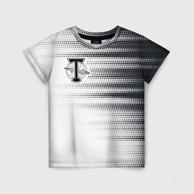 Детская футболка 3D с принтом Торпедо в Тюмени, 100% гипоаллергенный полиэфир | прямой крой, круглый вырез горловины, длина до линии бедер, чуть спущенное плечо, ткань немного тянется | белое | пфл | рфпл | торпедо | форма | футбол | чёрное