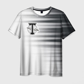 Мужская футболка 3D с принтом Торпедо в Тюмени, 100% полиэфир | прямой крой, круглый вырез горловины, длина до линии бедер | белое | пфл | рфпл | торпедо | форма | футбол | чёрное