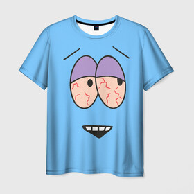 Мужская футболка 3D с принтом ПОЛОТЕНЦЕ в Тюмени, 100% полиэфир | прямой крой, круглый вырез горловины, длина до линии бедер | cartman | kenny | kyle | south park | stan | кайл | картман | кенни | стэн | южный парк