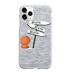 Чехол для iPhone 11 Pro матовый с принтом DEATH в Тюмени, Силикон |  | cartman | kenny | kyle | south park | stan | кайл | картман | кенни | стэн | южный парк