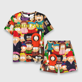 Мужской костюм с шортами 3D с принтом SOUTH PARK в Тюмени,  |  | Тематика изображения на принте: cartman | kenny | kyle | south park | stan | кайл | картман | кенни | стэн | южный парк