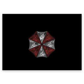 Поздравительная открытка с принтом Umbrella Corporation в Тюмени, 100% бумага | плотность бумаги 280 г/м2, матовая, на обратной стороне линовка и место для марки
 | 2 | biohazard | claire | evil | horror | raccoon | resident | survival | t virus | t вирус | выживание | зла | кеннеди | клэр | леон | обитель | раккун | редфилд | скотт | ужас