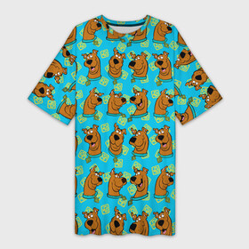 Платье-футболка 3D с принтом Scooby Doo в Тюмени,  |  | scooby doo | vdosadir | скуберт фон дуенхеймер | скуби ду | уильям ханна