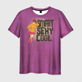 Мужская футболка 3D с принтом Smart Sexy Cool в Тюмени, 100% полиэфир | прямой крой, круглый вырез горловины, длина до линии бедер | Тематика изображения на принте: scooby doo | vdosadir | velma dinkle | велма динкли | скуби ду | уильям ханна