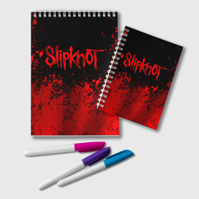 Блокнот с принтом Slipknot (9) в Тюмени, 100% бумага | 48 листов, плотность листов — 60 г/м2, плотность картонной обложки — 250 г/м2. Листы скреплены удобной пружинной спиралью. Цвет линий — светло-серый
 | devil | metal | music | rock | satana | slipknot | дьявол | метал | музыка | рок | сатана | слипкнот