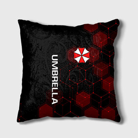 Подушка 3D с принтом UMBRELLA CORP в Тюмени, наволочка – 100% полиэстер, наполнитель – холлофайбер (легкий наполнитель, не вызывает аллергию). | состоит из подушки и наволочки. Наволочка на молнии, легко снимается для стирки | ada wong | biohazard | leon | nemesis | project resistance | raccoon city | re | re3 | resident evil | resident evil 3 | rpd | stars | umbrella | ада вонг | амбрелла | немезис | ужасы