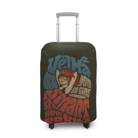 Чехол для чемодана 3D с принтом Velma в Тюмени, 86% полиэфир, 14% спандекс | двустороннее нанесение принта, прорези для ручек и колес | scooby doo | vdosadir | velma dinkle | велма динкли | скуби ду | уильям ханна