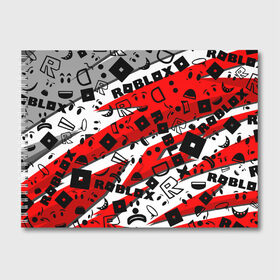 Альбом для рисования с принтом Roblox в Тюмени, 100% бумага
 | матовая бумага, плотность 200 мг. | Тематика изображения на принте: dynablocks | for kids | funny | roblox | robux | roleplay | белый | блоки | вселенная | герои | красный | кубики | роблокс | симулятор