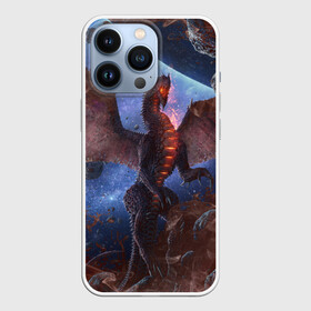 Чехол для iPhone 13 Pro с принтом SPACE FIRE DRAGO | КОСМИЧЕСКИЙ ОГНЕННЫЙ ДРАКОН в Тюмени,  |  | dragon | fire | monster | space | драго | дракон | космический | космос | монстр | огнедыщащий | огонь | прикольная картинка | чудовище | ящерица