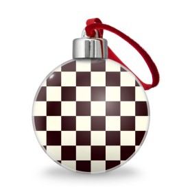 Ёлочный шар с принтом Шахматка в Тюмени, Пластик | Диаметр: 77 мм | Тематика изображения на принте: квадраты | текстуры | узор шахматка | узоры | чб | чб квадраты | чб узор | шахматка | шахматная доска | шахматы