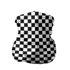 Бандана-труба 3D с принтом Шахматка мелкая в Тюмени, 100% полиэстер, ткань с особыми свойствами — Activecool | плотность 150‒180 г/м2; хорошо тянется, но сохраняет форму | Тематика изображения на принте: квадраты | мелкая шахматка | текстуры | узор шахматка | узоры | чб | чб квадраты | чб узор | шахматка | шахматная доска | шахматы