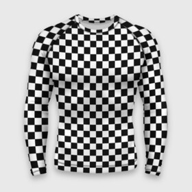 Мужской рашгард 3D с принтом Шахматка мелкая в Тюмени,  |  | Тематика изображения на принте: квадраты | мелкая шахматка | текстуры | узор шахматка | узоры | чб | чб квадраты | чб узор | шахматка | шахматная доска | шахматы