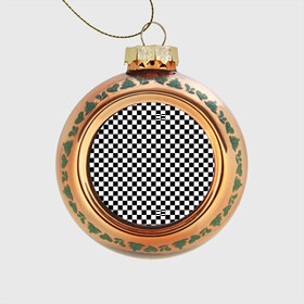 Стеклянный ёлочный шар с принтом Шахматка мелкая в Тюмени, Стекло | Диаметр: 80 мм | квадраты | мелкая шахматка | текстуры | узор шахматка | узоры | чб | чб квадраты | чб узор | шахматка | шахматная доска | шахматы