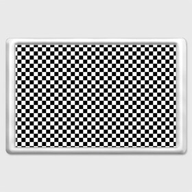Магнит 45*70 с принтом Шахматка мелкая в Тюмени, Пластик | Размер: 78*52 мм; Размер печати: 70*45 | Тематика изображения на принте: квадраты | мелкая шахматка | текстуры | узор шахматка | узоры | чб | чб квадраты | чб узор | шахматка | шахматная доска | шахматы