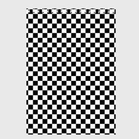 Скетчбук с принтом Шахматка мелкая в Тюмени, 100% бумага
 | 48 листов, плотность листов — 100 г/м2, плотность картонной обложки — 250 г/м2. Листы скреплены сверху удобной пружинной спиралью | квадраты | мелкая шахматка | текстуры | узор шахматка | узоры | чб | чб квадраты | чб узор | шахматка | шахматная доска | шахматы