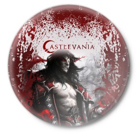 Значок с принтом Castlevania в Тюмени,  металл | круглая форма, металлическая застежка в виде булавки | Тематика изображения на принте: castlevania | аниме | кастлваниа | кяссуруваниа | сериал | фэнтази