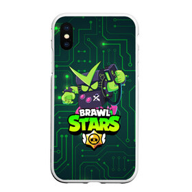 Чехол для iPhone XS Max матовый с принтом BRAWL STARS VIRUS 8-BIT в Тюмени, Силикон | Область печати: задняя сторона чехла, без боковых панелей | 8 bit | 8 бит | bibi | brawl stars | crow | el brown | leon | leon shark | max | mr.p | sally leon | shark | stars | virus | werewolf | акула | биби | вирус | ворон | леон | оборотень | пингвин