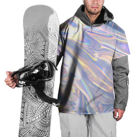 Накидка на куртку 3D с принтом Фольга в Тюмени, 100% полиэстер |  | abstraction | абстрактный фон | абстракция | блестящая | блестящий | глянец | глянцевый | калейдоскоп | переливающийся | психоделика | разводы | разводы краски | текстура | фольга