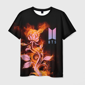 Мужская футболка 3D с принтом BTS в Тюмени, 100% полиэфир | прямой крой, круглый вырез горловины, длина до линии бедер | bts | j pop | k pop | korea | music | nct | pop | pop idols | айдолы | бтс | идолы | к поп | корейская музыка | корея | нст | поп | попса