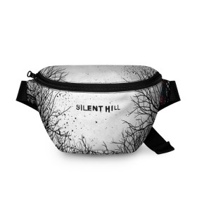 Поясная сумка 3D с принтом SILENT HILL в Тюмени, 100% полиэстер | плотная ткань, ремень с регулируемой длиной, внутри несколько карманов для мелочей, основное отделение и карман с обратной стороны сумки застегиваются на молнию | horror | pyramidhead | silent hill | silent hill 2 | silent hill 3 | survival horror | знаки | орден | пирамидоголовый | сайлент хилл | сайрэнто хиру | символы | ужасы | хоррор