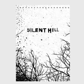 Скетчбук с принтом SILENT HILL в Тюмени, 100% бумага
 | 48 листов, плотность листов — 100 г/м2, плотность картонной обложки — 250 г/м2. Листы скреплены сверху удобной пружинной спиралью | Тематика изображения на принте: horror | pyramidhead | silent hill | silent hill 2 | silent hill 3 | survival horror | знаки | орден | пирамидоголовый | сайлент хилл | сайрэнто хиру | символы | ужасы | хоррор