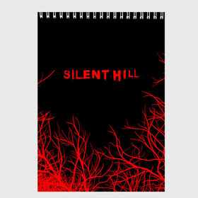 Скетчбук с принтом SILENT HILL в Тюмени, 100% бумага
 | 48 листов, плотность листов — 100 г/м2, плотность картонной обложки — 250 г/м2. Листы скреплены сверху удобной пружинной спиралью | Тематика изображения на принте: horror | pyramidhead | silent hill | silent hill 2 | silent hill 3 | survival horror | знаки | орден | пирамидоголовый | сайлент хилл | сайрэнто хиру | символы | ужасы | хоррор