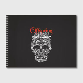 Альбом для рисования с принтом Offspring в Тюмени, 100% бумага
 | матовая бумага, плотность 200 мг. | offspring | the offspring | офспртнг.ю оффспринг | панк | рок