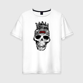 Женская футболка хлопок Oversize с принтом Offspring в Тюмени, 100% хлопок | свободный крой, круглый ворот, спущенный рукав, длина до линии бедер
 | offspring | the offspring | офспртнг.ю оффспринг | панк | рок
