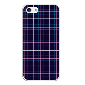 Чехол для iPhone 5/5S матовый с принтом Шотландка в Тюмени, Силикон | Область печати: задняя сторона чехла, без боковых панелей | в клетку | в клеточку | классика | классические | клетка | клетчатые | красная клетка | шотландка | шотландская клетка