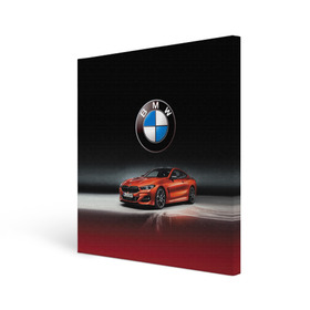 Холст квадратный с принтом BMW в Тюмени, 100% ПВХ |  | Тематика изображения на принте: bmw | car | germany | prestige | red | автомобиль | бмв | германия | красный | престиж