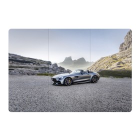 Магнитный плакат 3Х2 с принтом Mercedes V8 Biturbo в Тюмени, Полимерный материал с магнитным слоем | 6 деталей размером 9*9 см | cabriolet | car | germany | mercedes | mountains | nature | v 8 biturbo | автомобиль | германия | горы | кабриолет | мерседес | природа