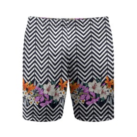 Мужские шорты спортивные с принтом тропически цветы с орнаментом в Тюмени,  |  | Тематика изображения на принте: casual | summer | летние | лето | пляжное | тренд | тропики