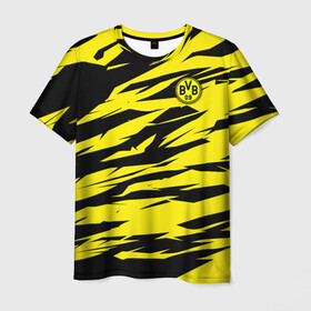 Мужская футболка 3D с принтом FC Borussia в Тюмени, 100% полиэфир | прямой крой, круглый вырез горловины, длина до линии бедер | football | sancho dortmund | бавария | боруссия | дортмунд | лига чемпионов | псж | футбол | холанд | эрлинг холанд